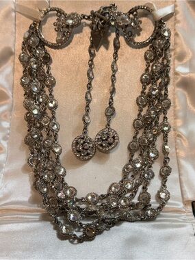 Rodrigo Otazu Crystal Multi-Strand Necklace - Back Draping Rare